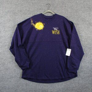 Disney Parks Wish The Movie Spirit Jersey Shirt Mens XXL Sparkle Glitter Cotton